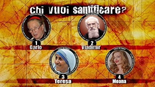 Vaticano: i prossimi santi verranno scelti col televoto - Lercio