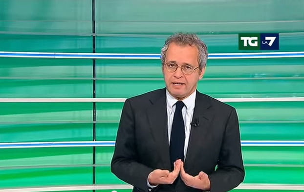 Incidente per Enrico Mentana, ora parla solo in alfabeto farfallino: "Stofo befenefe" - Lercio