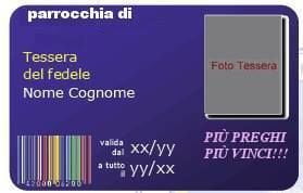 Chiesa. Arriva la Tessera Del Fedele: "Più preghi, più vinci!!!" - Lercio