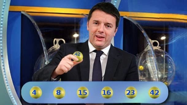 Renzi: "L'elezione del Presidente della Repubblica sarà abbinata alla Lotteria Italia" - Lercio