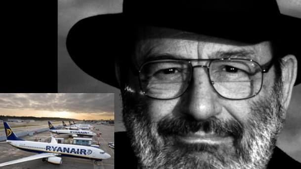 Ryanair: Umberto Eco costretto a pagare un extra per il suo bagaglio culturale - Lercio