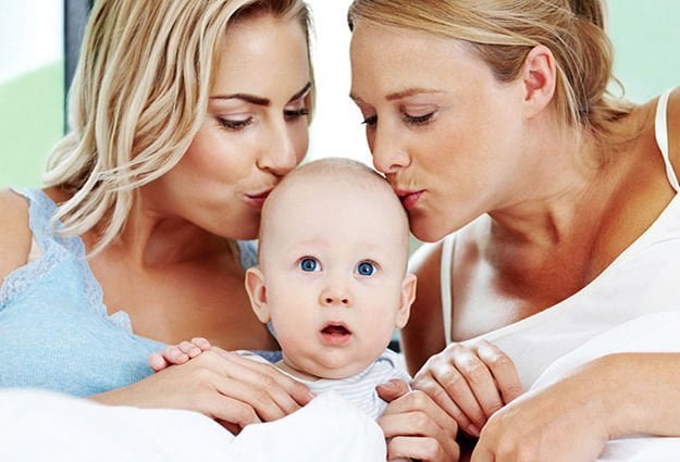 Studio OMS rivela: i figli con due mamme crescono bene, ma devono indossare doppi maglioni di lana - Lercio