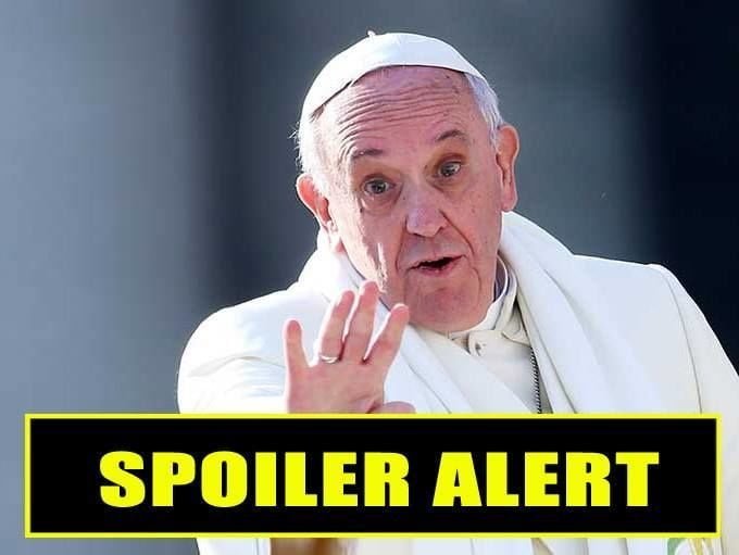 Bergoglio annuncia messa "no-spoiler" per chi non ha ancora letto la Bibbia - Lercio