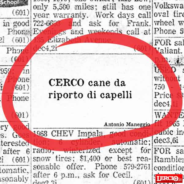 Annunci Lerci 31 Agosto 2015 - Lercio