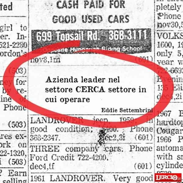 Annunci Lerci 14 Settembre 2015 - Lercio