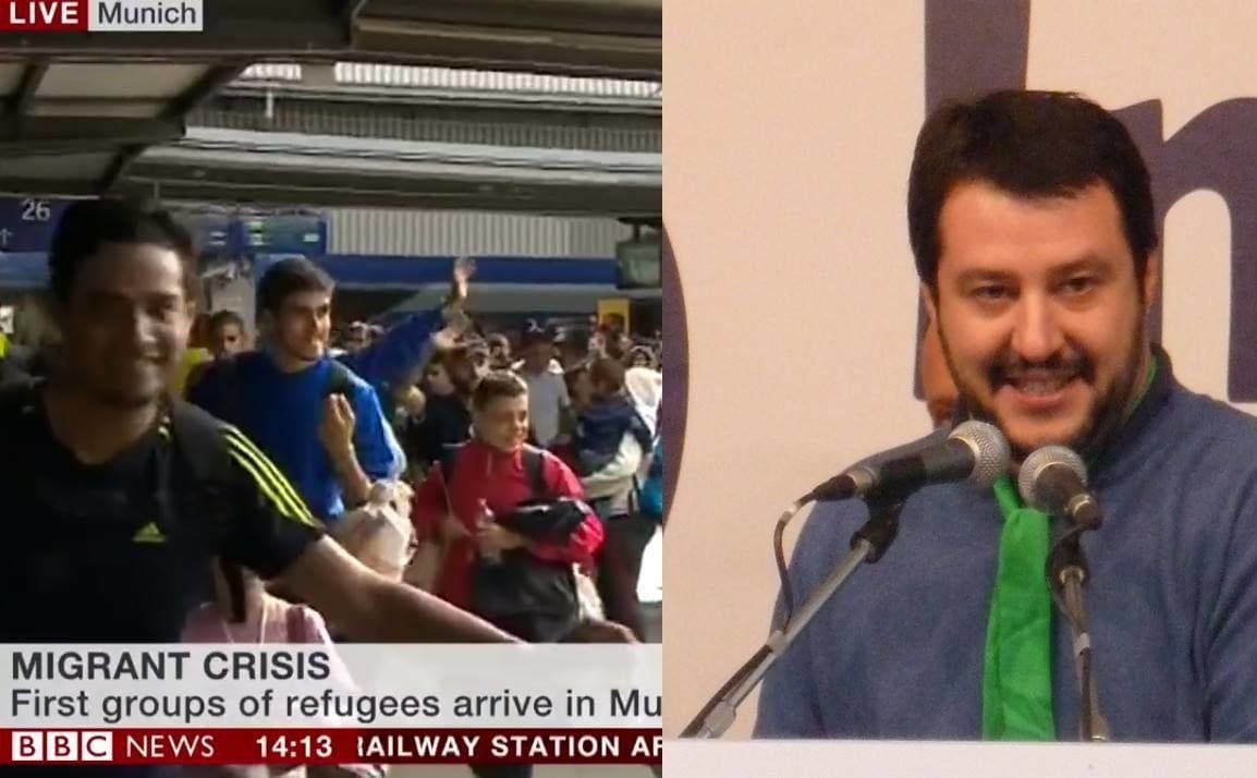 Profughi siriani a Monaco, Salvini protesta: "Rubano il lavoro ai nostri immigrati in Germania" - Lercio