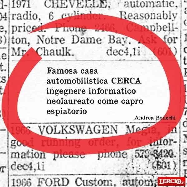 Annunci Lerci 26 ottobre 2015 - Lercio