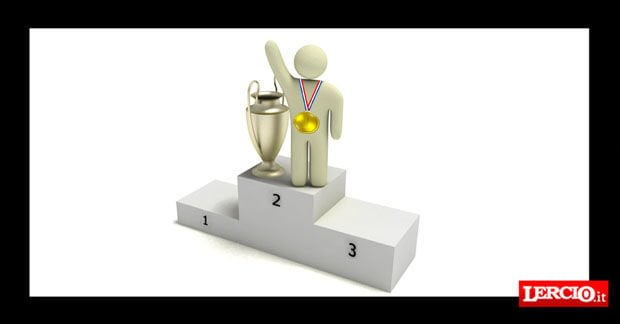 Campionati mondiali di invidia: il secondo classificato si aggiudica la medaglia d'oro - Lercio