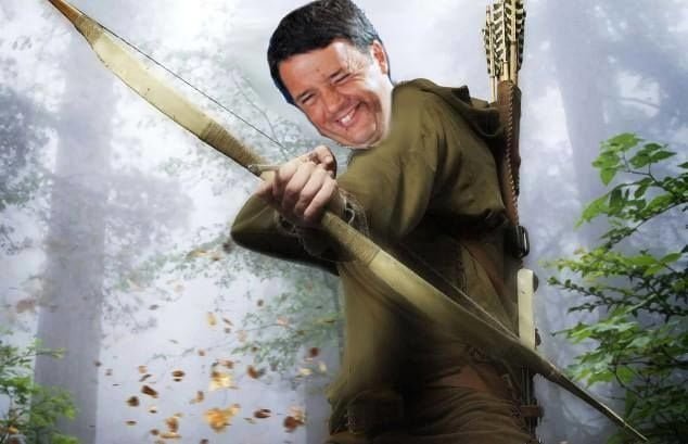 Renzi riduce le tasse ai ricchi per donarle ai poveri - Lercio