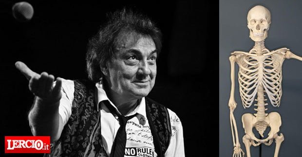 Tullio de Piscopo trova uno scheletro nell'armadio e lo usa come xilofono - Lercio
