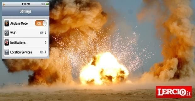 Terrorista mette per sbaglio il telefono in modalità "aereo" e si fa esplodere - Lercio