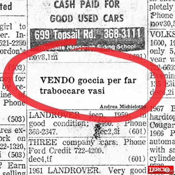 Annunci Lerci 8 Febbraio 2016 - Lercio