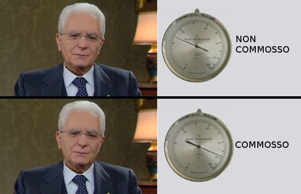 Giornalista confessa: "Per capire se Mattarella è commosso osserviamo l'igrometro" - Lercio