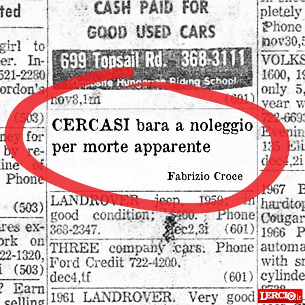 Annunci Lerci 18 Aprile 2016