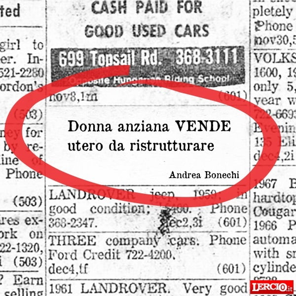 Annunci Lerci 2 Maggio 2016 - Lercio