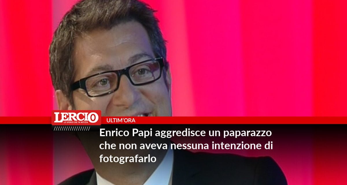 Enrico Papi aggredisce un paparazzo che non aveva nessuna intenzione di fotografarlo - Lercio