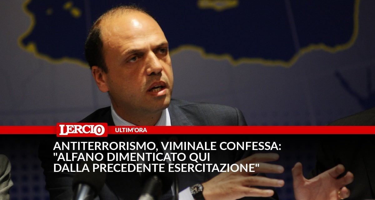 Antiterrorismo, Viminale confessa: "Alfano dimenticato qui dalla precedente esercitazione" - Lercio