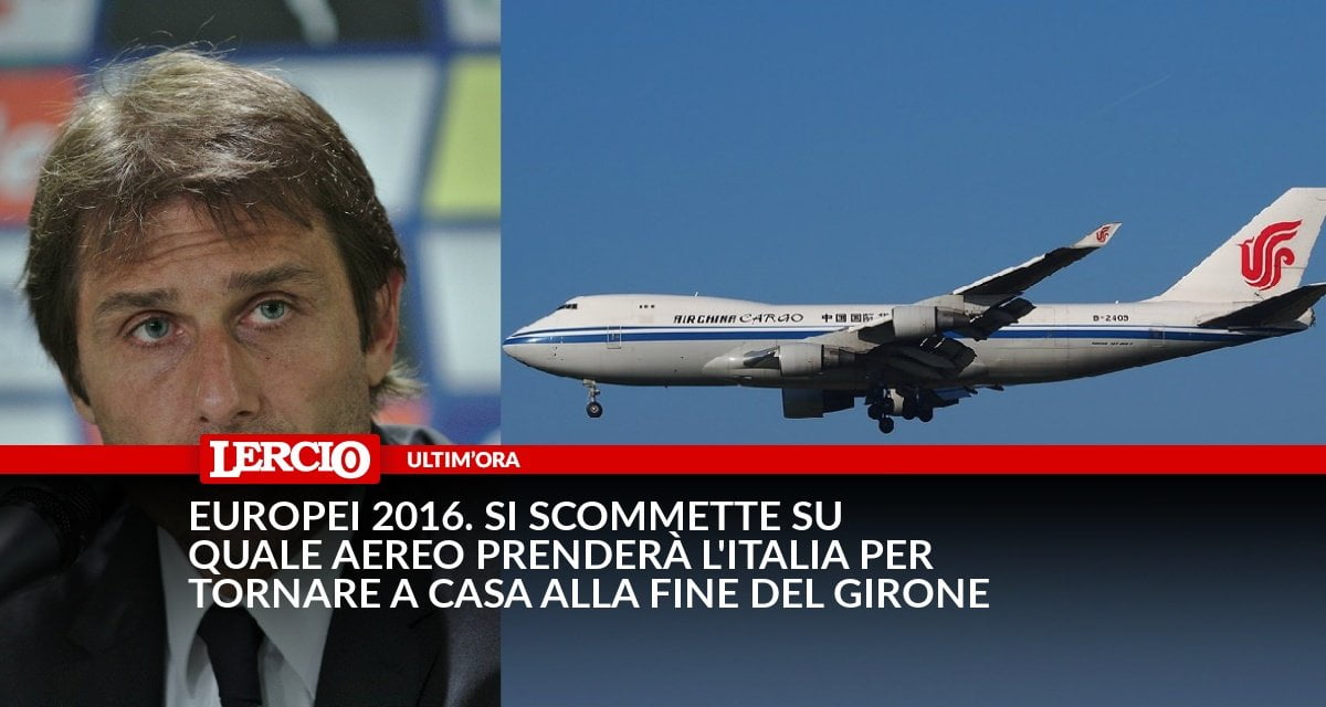 Europei 2016. Si scommette su quale aereo prenderà l'Italia per tornare a casa alla fine del girone - Lercio