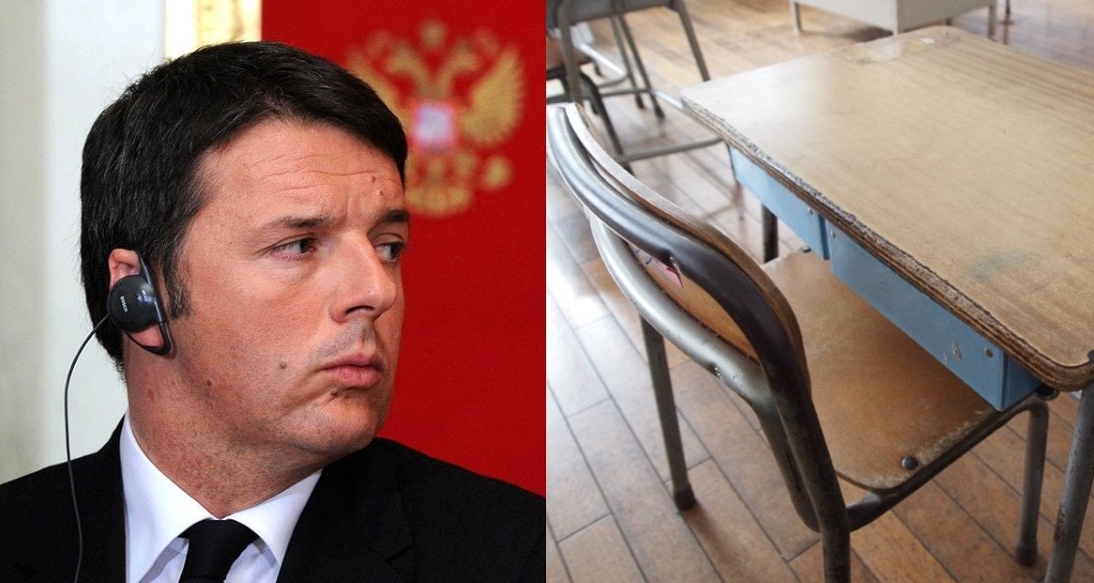 Scuole senza luce, acqua, gas e carta, Renzi chiarisce: "È per la sicurezza degli studenti" - Lercio