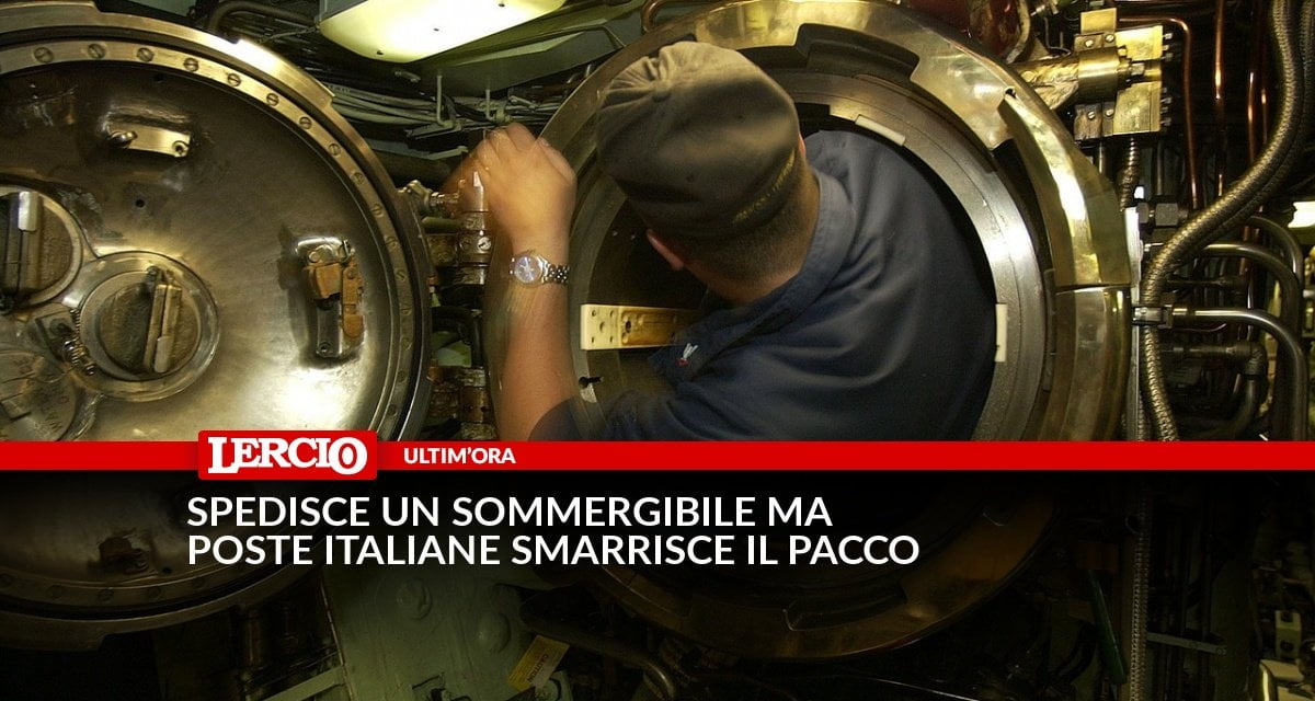 Spedisce un sommergibile ma Poste Italiane smarrisce il pacco - Lercio