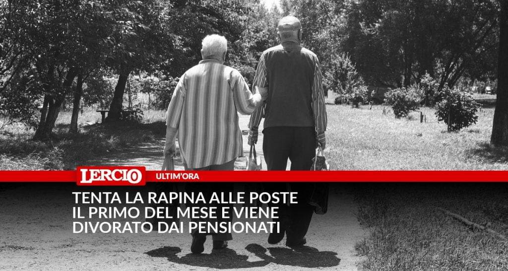 Tenta la rapina alle Poste il primo giorno del mese e viene divorato dai pensionati - Lercio