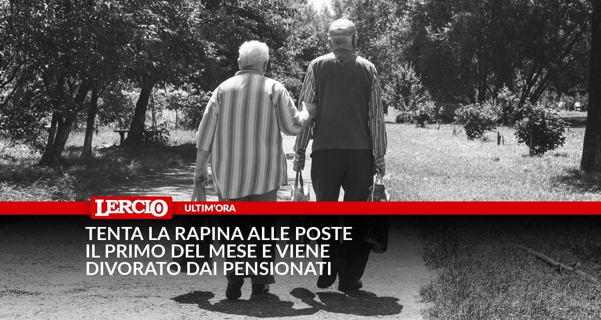 Tenta la rapina alle Poste il primo giorno del mese e viene divorato dai pensionati - Lercio