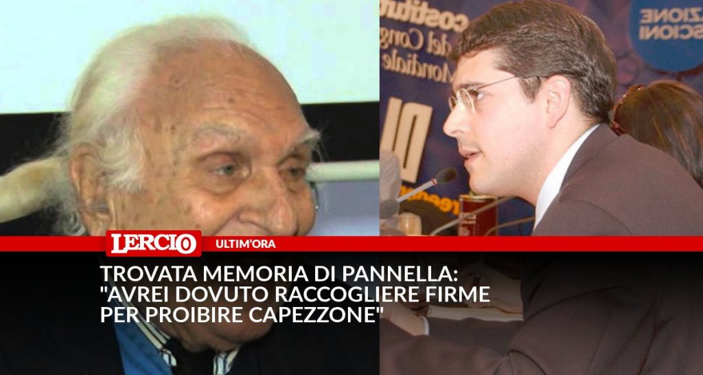 Trovata memoria di Pannella: "Avrei dovuto raccogliere firme per proibire Capezzone" - Lercio
