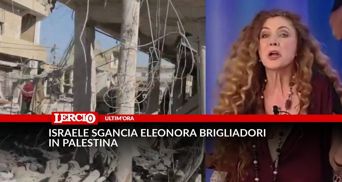 Israele sgancia Eleonora Brigliadori in Palestina - Lercio