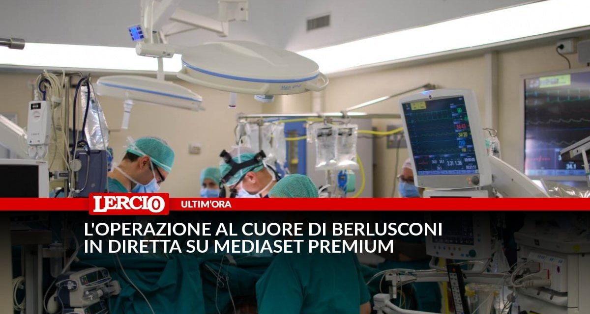 L'operazione al cuore di Berlusconi in diretta su Mediaset Premium - Lercio