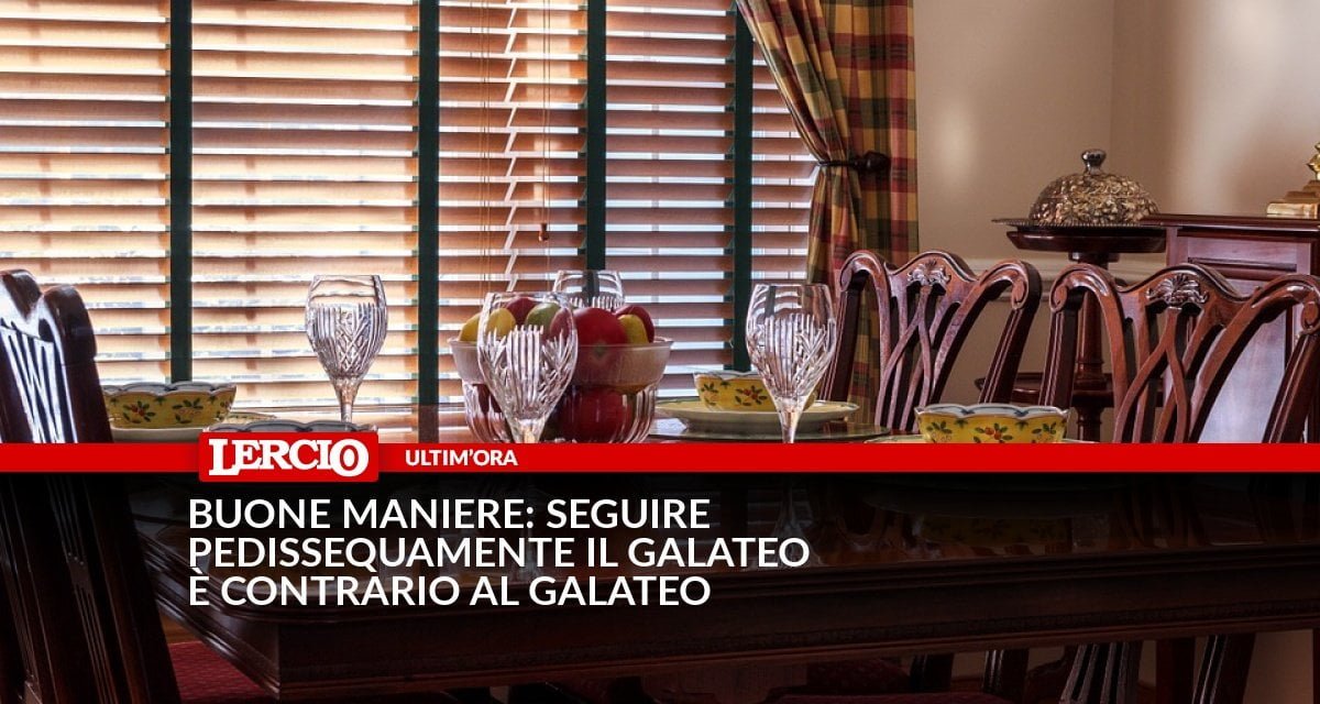 Buone maniere: seguire pedissequamente il galateo è contrario al galateo - Lercio