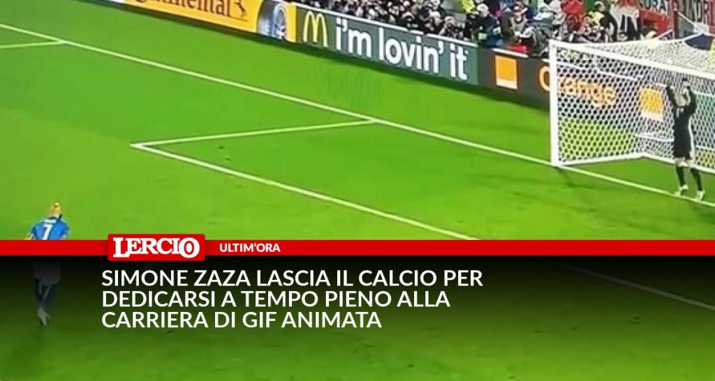 Simone Zaza lascia il calcio per dedicarsi a tempo pieno alla carriera di gif animata - Lercio