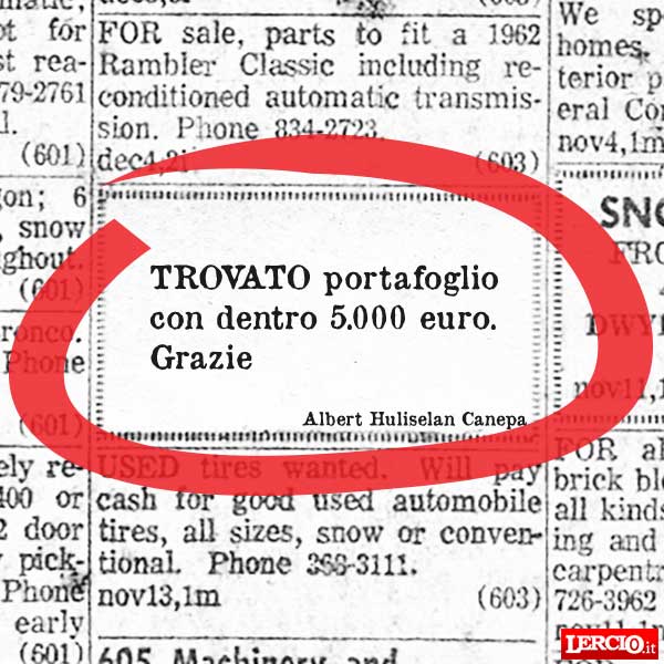 Annunci Lerci 26 Settembre 2016 - Lercio