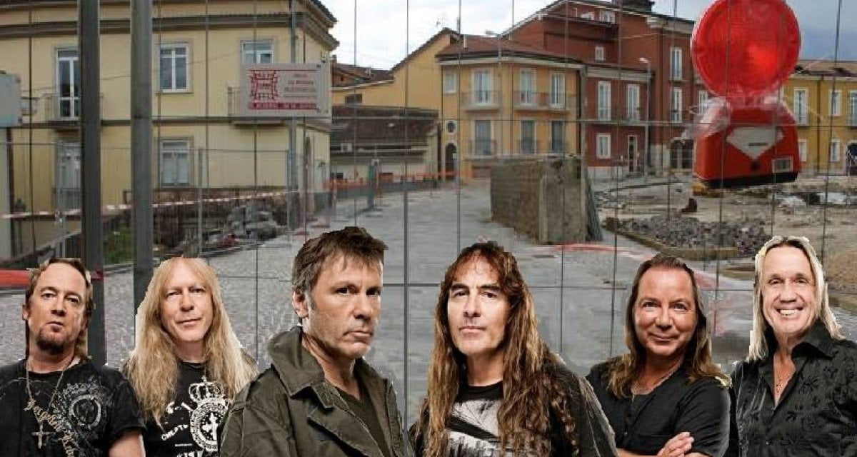 Iron Maiden fanno slittare tour mondiale di 3 settimane per seguire la fine di un cantiere - Lercio