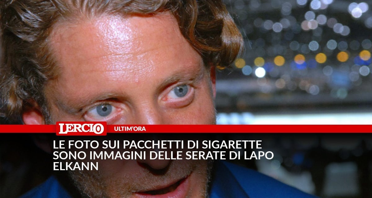 Le foto sui pacchetti di sigarette sono immagini delle serate di Lapo Elkann - Lercio