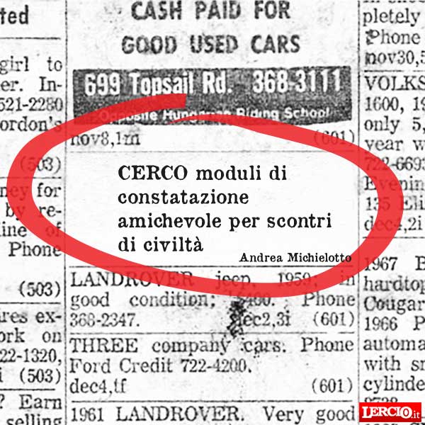 Annunci Lerci 24 Ottobre 2016 - Lercio