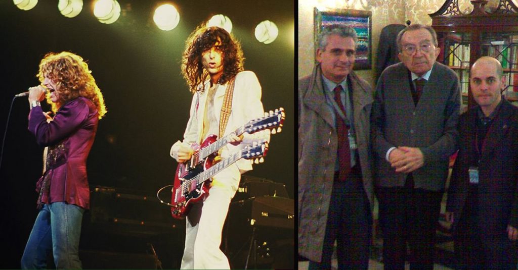 Ascolta un disco dei Led Zeppelin al contrario e sente la voce di Andreotti - Lercio