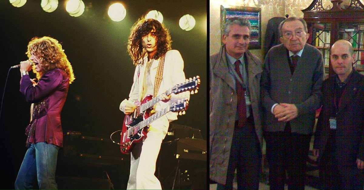 Ascolta un disco dei Led Zeppelin al contrario e sente la voce di Andreotti - Lercio