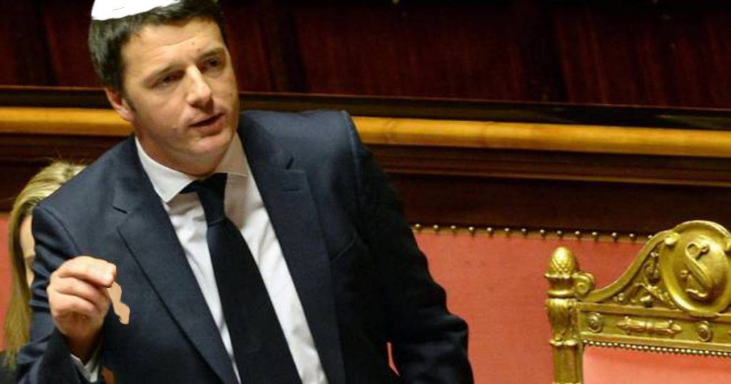 Referendum. Per conquistare il SÌ degli ebrei, Renzi si fa circoncidere e poi mostra il prepuzio - Lercio