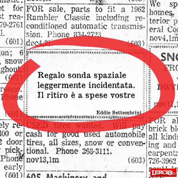 Annunci Lerci 31 Ottobre 2016 - Lercio