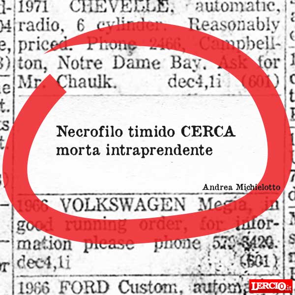 Annunci Lerci 21 Novembre 2016 - Lercio