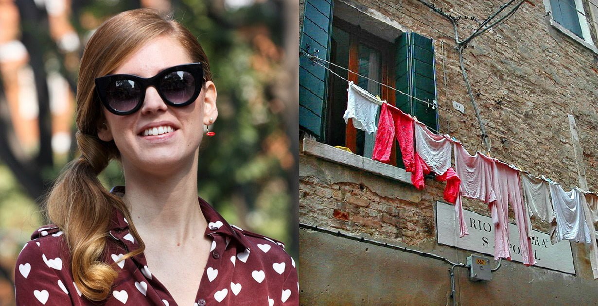 Chiara Ferragni stinge il bucato e convince tutti che è tornato di moda il rosa sbiadito - Lercio