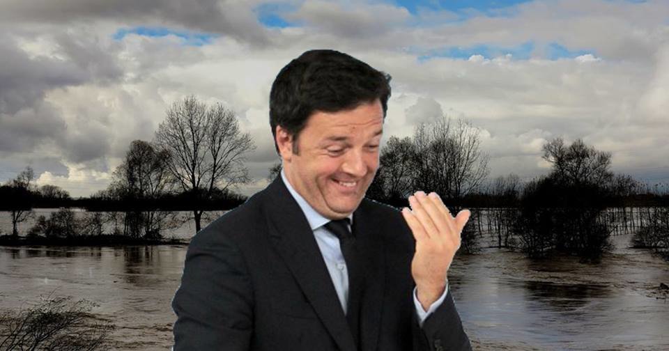 Renzi: "Se vince il SÌ aboliremo i fiumi" - Lercio