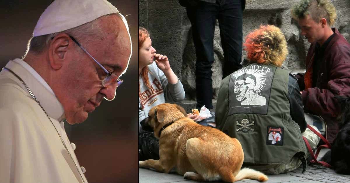 Vaticano, Papa Bergoglio apre ai matrimoni tra punkabbestia e cani - Lercio