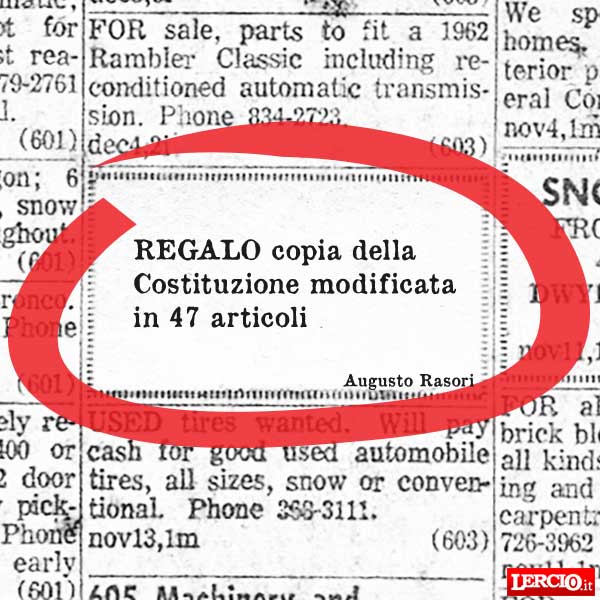 Annunci Lerci 12 Dicembre 2016 - Lercio