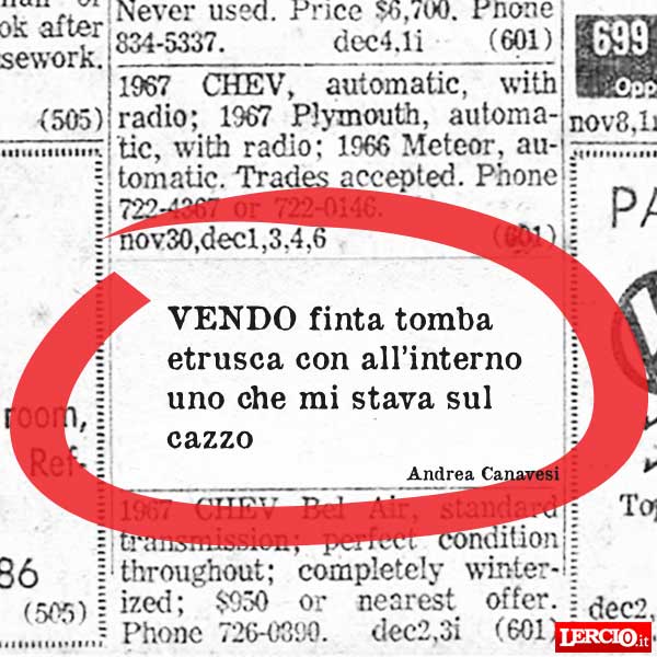 Annunci Lerci 30 Gennaio 2017