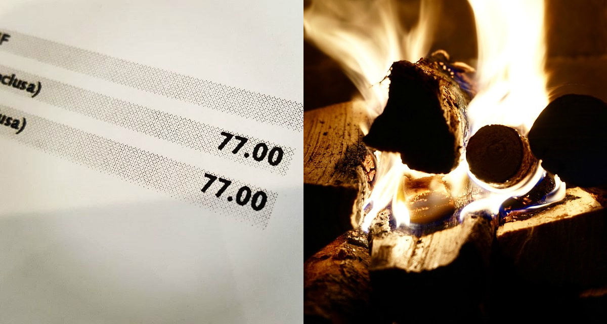 Abruzzesi risolvono il problema della luce e del riscaldamento bruciando le bollette dell'Enel - Lercio