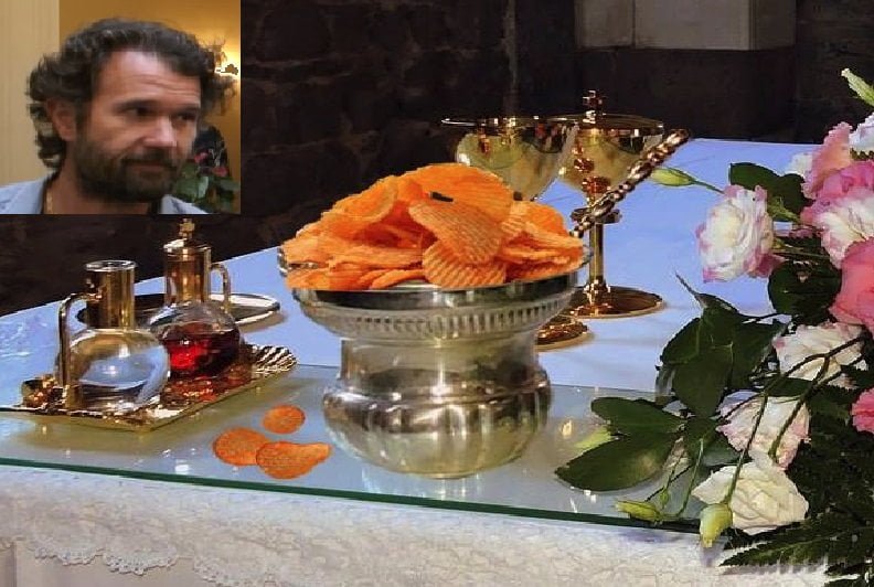 Polemiche per il menù di Cracco in Vaticano: servite patatine fritte nell'olio santo - Lercio