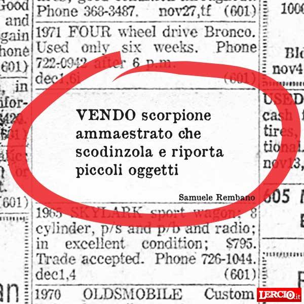 Annunci Lerci 27 Marzo 2017