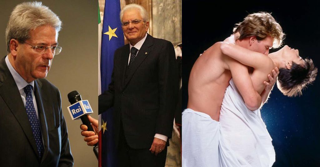 Gentiloni abbraccia Mattarella ma si attraversano come in Ghost - Lercio