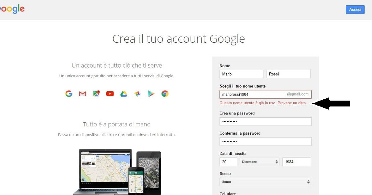 Mario Rossi si arrende: "Impossibile trovare indirizzo mail ancora libero" - Lercio